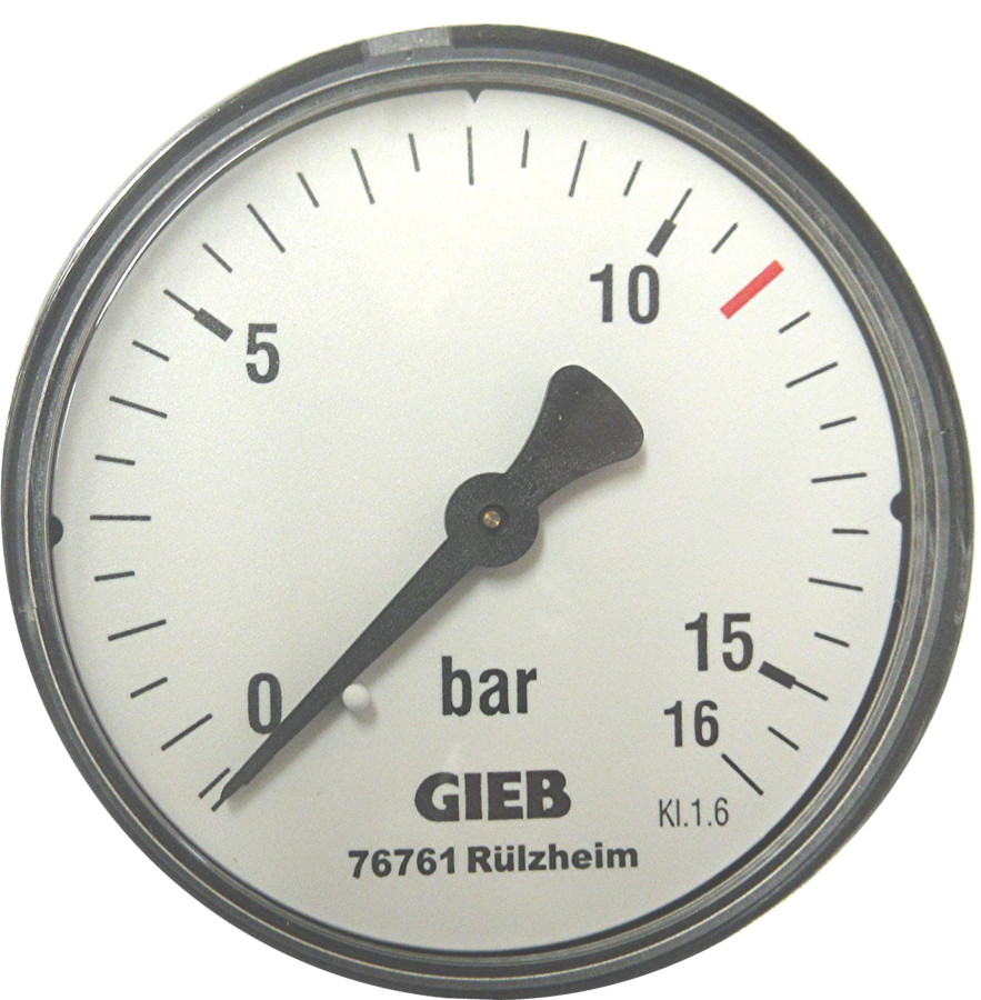 Manometer - Kesselmanometer für Kompressor 63 mm Durchm - 1/4"